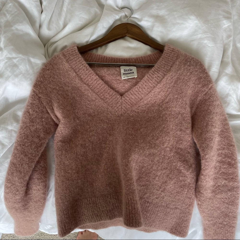 Aritzia soft little moon sweater